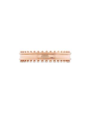 Hayley Paige For Hearts On Fire 18k Rose Gold Sloane Picot Metal Band With Pink Sapphire