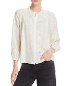 Joie Teda Embroidered Blouse