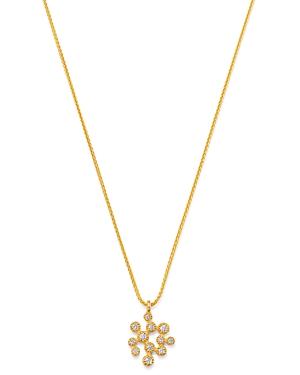 Bloomingdale's Diamond Small Scatter Cluster Pendant Necklace In 14k Yellow Gold, 16-17.25, 0.15 Ct. T.w. - 100% Exclusive