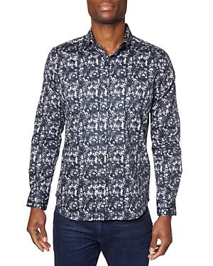Robert Graham Hawking Signature Skull Long Sleeve Shirt
