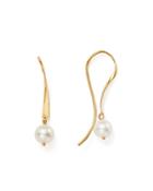 Bloomingdale's Cultured Freshwater Pearl Threader Earrings In 14k Yellow Gold - 100% Exclusive