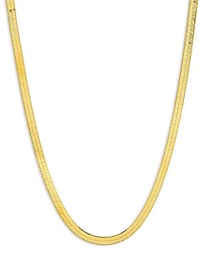 Zoe Lev 14k Yellow Gold Herringbone Chain Necklace, 18