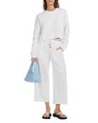 Staud Cropped Wide Leg Sweatpants