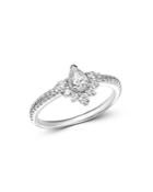 Bloomingdale's Diamond Delicate Teardrop Ring In 14k White Gold, 0.50 Ct. T.w. - 100% Exclusive