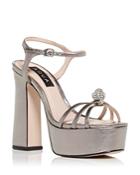 Aqua Women's Embellished Platform High Heel Sandals - 100% Exclusive