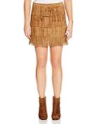 Willow & Clay Suede Fringe Skirt - Compare At $150