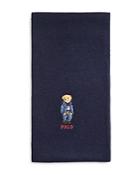 Polo Ralph Lauren Embroidered Bear Scarf