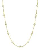 Aqua Cultured Freshwater Pearl Station Necklace, 15.5-17.5 - 100% Exclusive