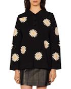 Sandro Embroidered Daisy Top