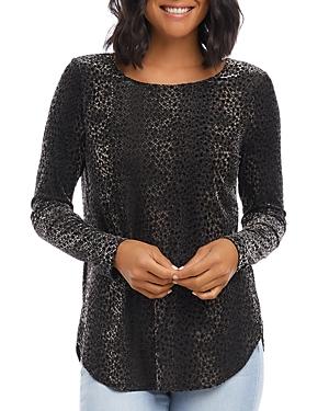 Karen Kane Velvet Burnout Shirt
