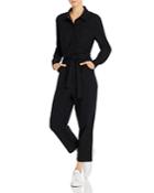 The Fifth Label Outlaw Belted Cropped Snap-front Jumpsuit