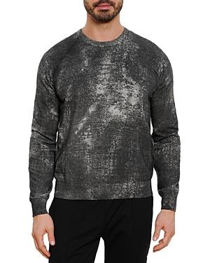 Robert Graham Townsville Cotton & Linen Printed Classic Fit Crewneck Sweatshirt