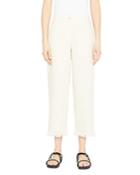 Theory Embroidered Hem Linen Pants