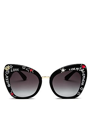 Dolce & Gabbana Oversized Cat Eye Sunglasses, 51mm