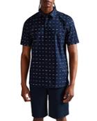 Ted Baker Paper Boat Print Button Front Shirt