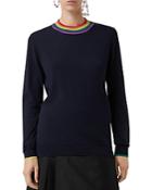Burberry Dales Wool Rainbow-collar Sweater