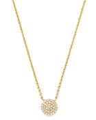Moon & Meadow Diamond Circle Pendant Necklace In 14k Yellow Gold, 0.15 Ct. T.w. - 100% Exclusive