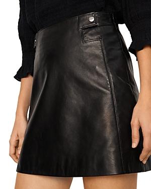 Ba & Sh Hyael Leather Skirt