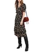 Ba & Sh Vika Ruffled Midi Dress