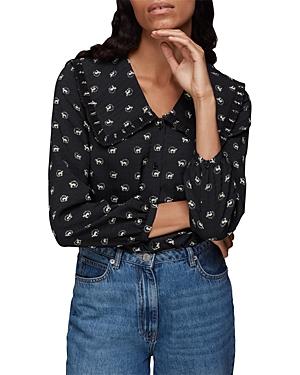 Whistles Horseshoe Print Blouse