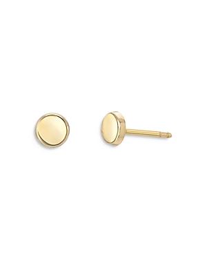 Zoe Lev 14k Yellow Gold Disc Stud Earrings