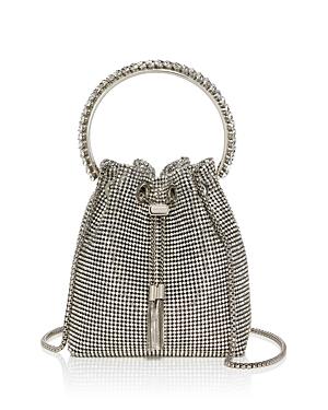 Jimmy Choo Bon Bon Small Crystal Bucket Bag