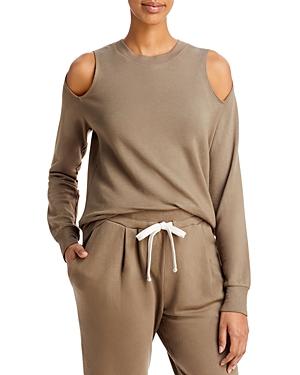 Monrow Cold Shoulder Sweatshirt