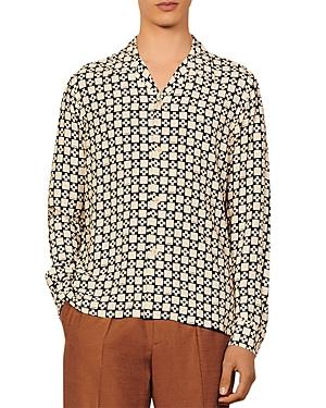 Sandro Cross Printed Shirt