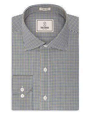 Todd Snyder Micro Check Regular Fit Button Down Shirt
