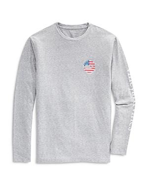 Vineyard Vines Usa Whale Dot Crewneck Long Sleeve Tee