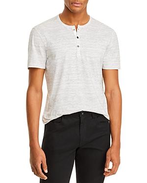 John Varvatos Star Usa Gilbert Striped Jersey Henley Tee