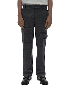 Helmut Lang Grey Melange Flannel Pants