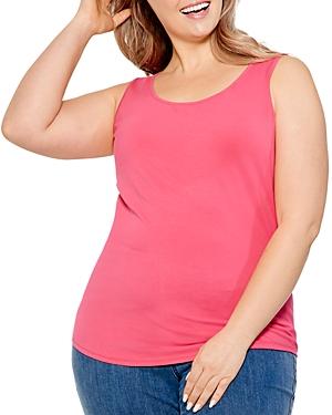 Nic And Zoe Plus Perfect Sleeveless Shirttail Tee