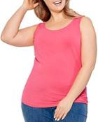Nic And Zoe Plus Perfect Sleeveless Shirttail Tee