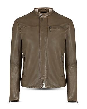 John Varvatos Star Usa Hector Slim Fit Leather Racer Jacket