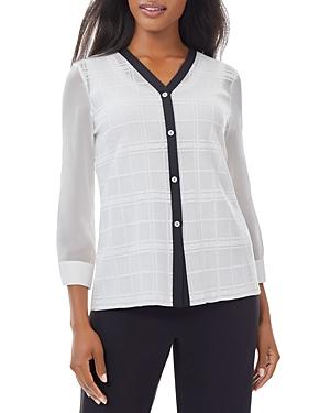 Misook Color Blocked Blouse