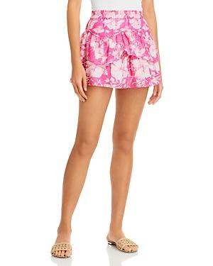 Loveshackfancy Abrielle Tie Dyed Mini Skirt