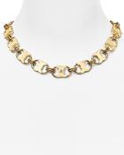 Tory Burch Gemini Link Chain Necklace, 16
