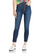 Alice + Olivia Good High-rise Exposed-button Skinny Jeans In Good Times