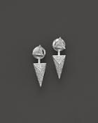 Kc Designs Diamond Pyramid Earring Jackets In 14k White Gold