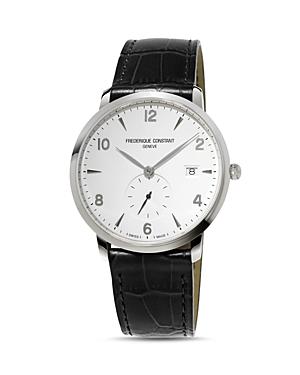 Frederique Constant Classics Watch With Leather Strap, 38.5mm