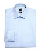 Boss H-hank-kent-c3-214 1 Cotton Contrast Trim Slim Fit Dress Shirt
