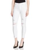 Nobody Cult Skinny Destructed Ankle Jeans In Essence