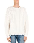 The Kooples Cable-knit Wool & Cashmere Sweater