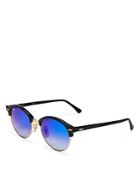 Ray-ban Mirrored Round Clubmaster Sunglasses, 51mm - 100% Bloomingdale's Exclusive