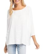 Karen Kane Dolman Sleeve Slub Knit Top