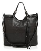Etienne Aigner Charlotte Embossed Convertible Tote