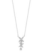 Bloomingdale's Diamond Floral Drop Pendant Necklace In 14k White Gold, 0.40 Ct. T.w. - 100% Exclusive