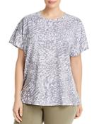 Marc New York Plus Animal Print Boxy Tee