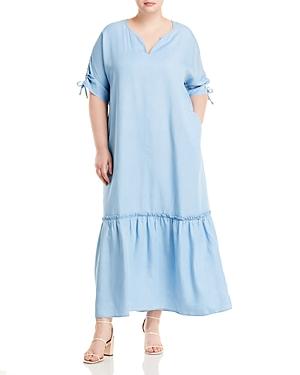 Marina Rinaldi Destato Ruffle Maxi Dress